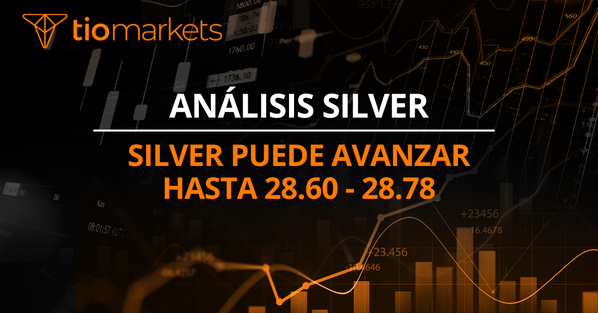 Silver puede avanzar hasta 28.60 - 28.78